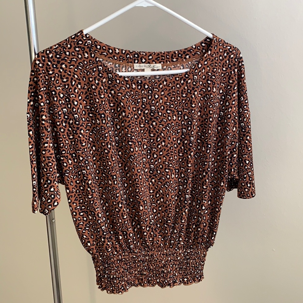 Cute cheetah print blouse